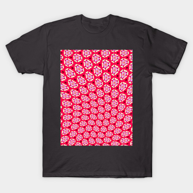 Red Passion Flower Pattern by PatternFlower